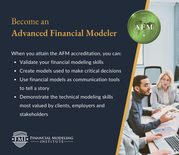 Become an Advanced Financial Modeler – promo